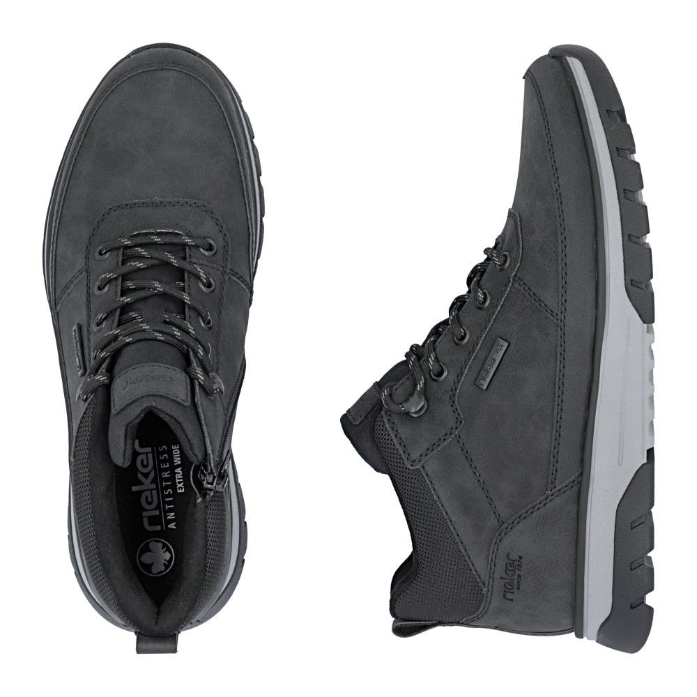 detail Pánská kotníková obuv RIEKER B9300-00 černá W5