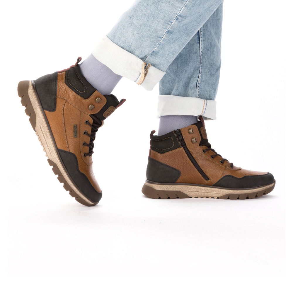 detail Pánská kotníková obuv RIEKER B9310-22 hnědá W5