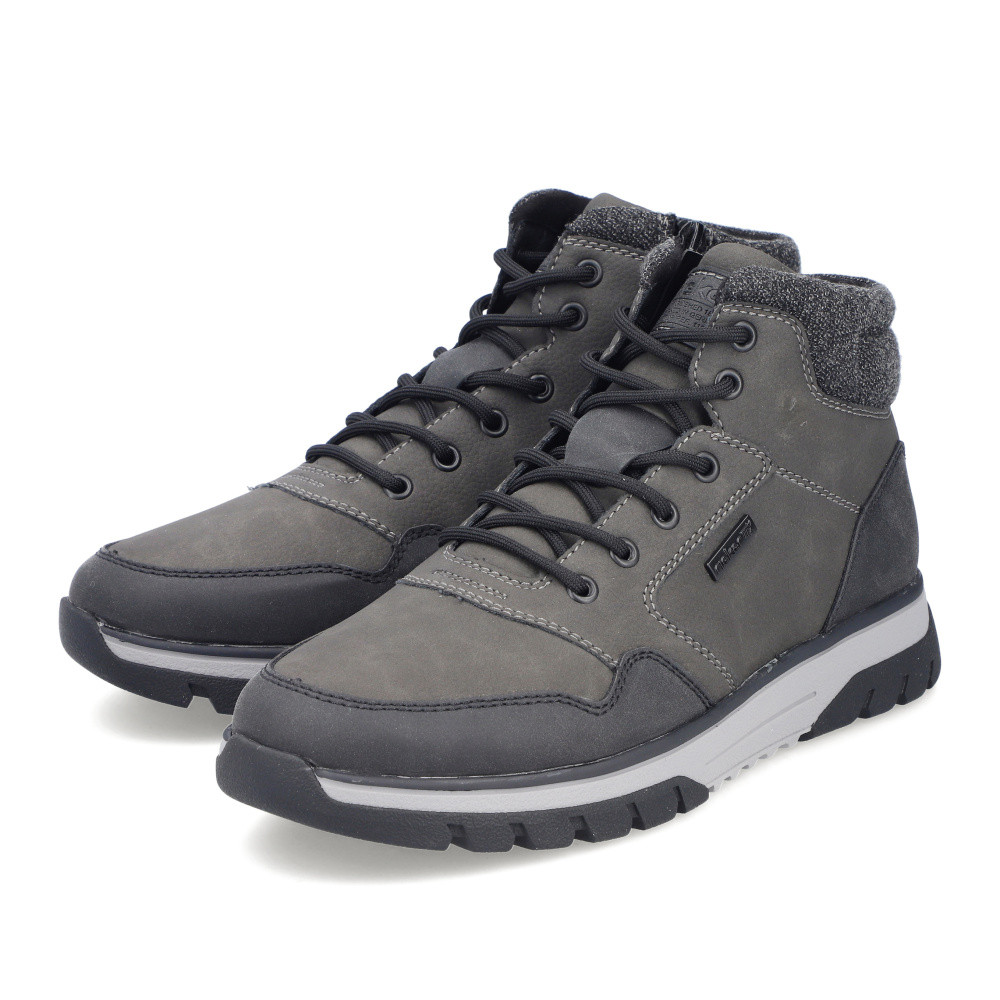 detail Pánská kotníková obuv RIEKER B9340-45 šedá W5