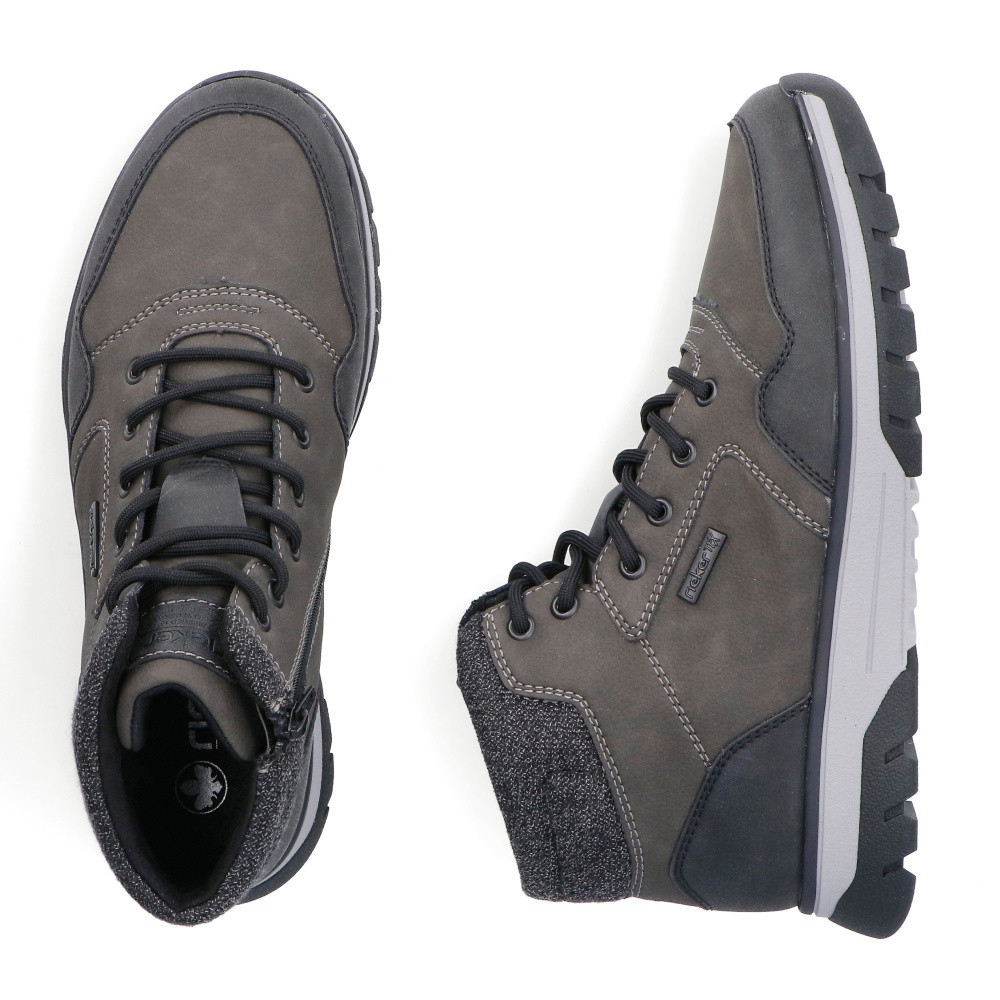 detail Pánská kotníková obuv RIEKER B9340-45 šedá W5