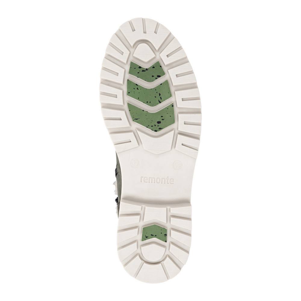 detail Dámská kotníková obuv REMONTE D0B81-54 zelená W5