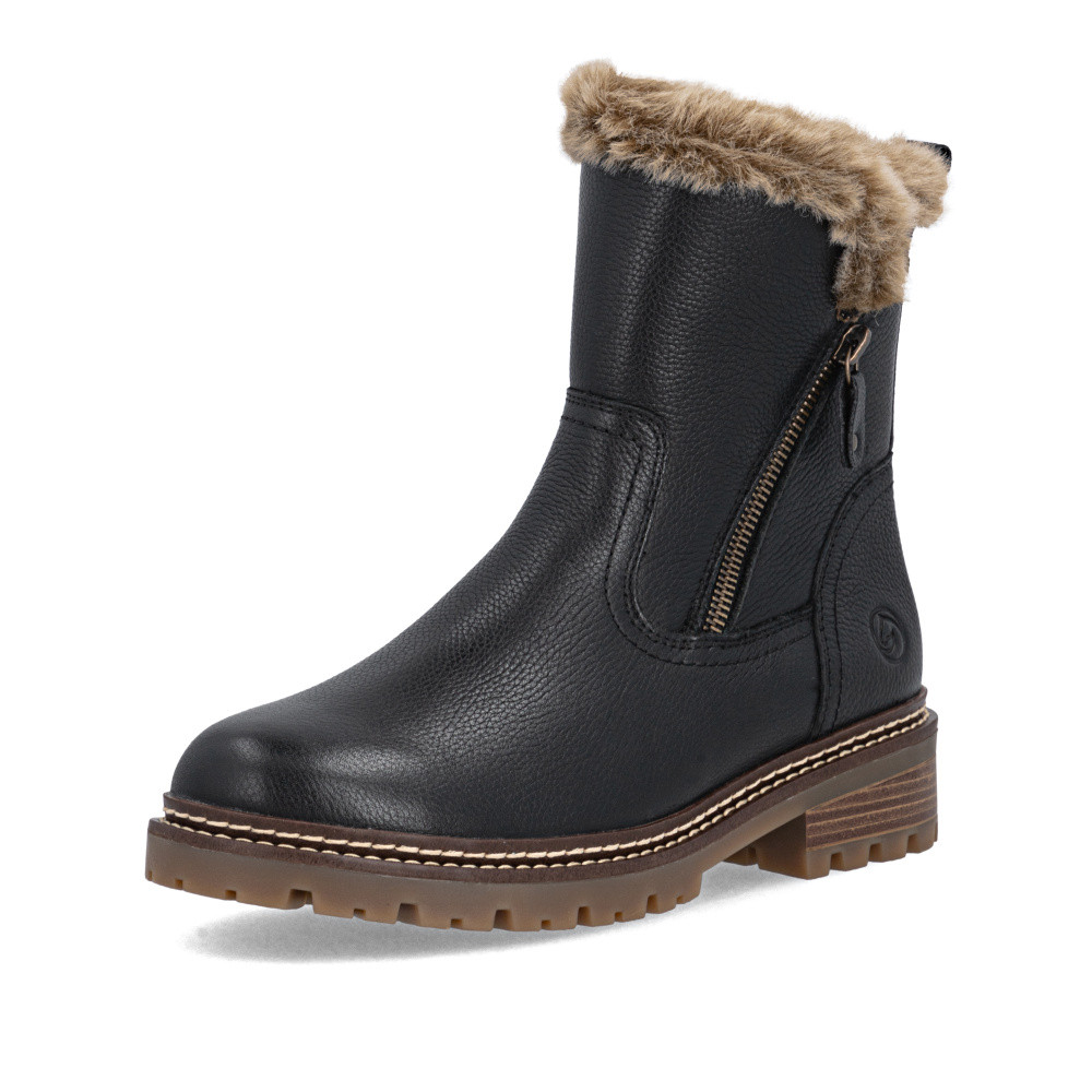 detail Dámská kotníková obuv REMONTE D0B83-03 černá W5