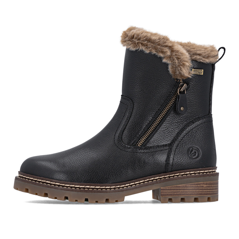 detail Dámská kotníková obuv REMONTE D0B83-03 černá W5