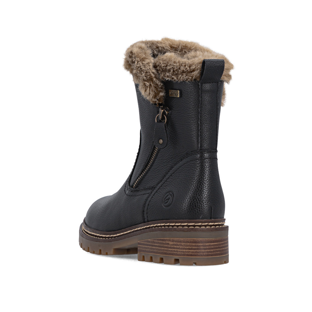 detail Dámská kotníková obuv REMONTE D0B83-03 černá W5