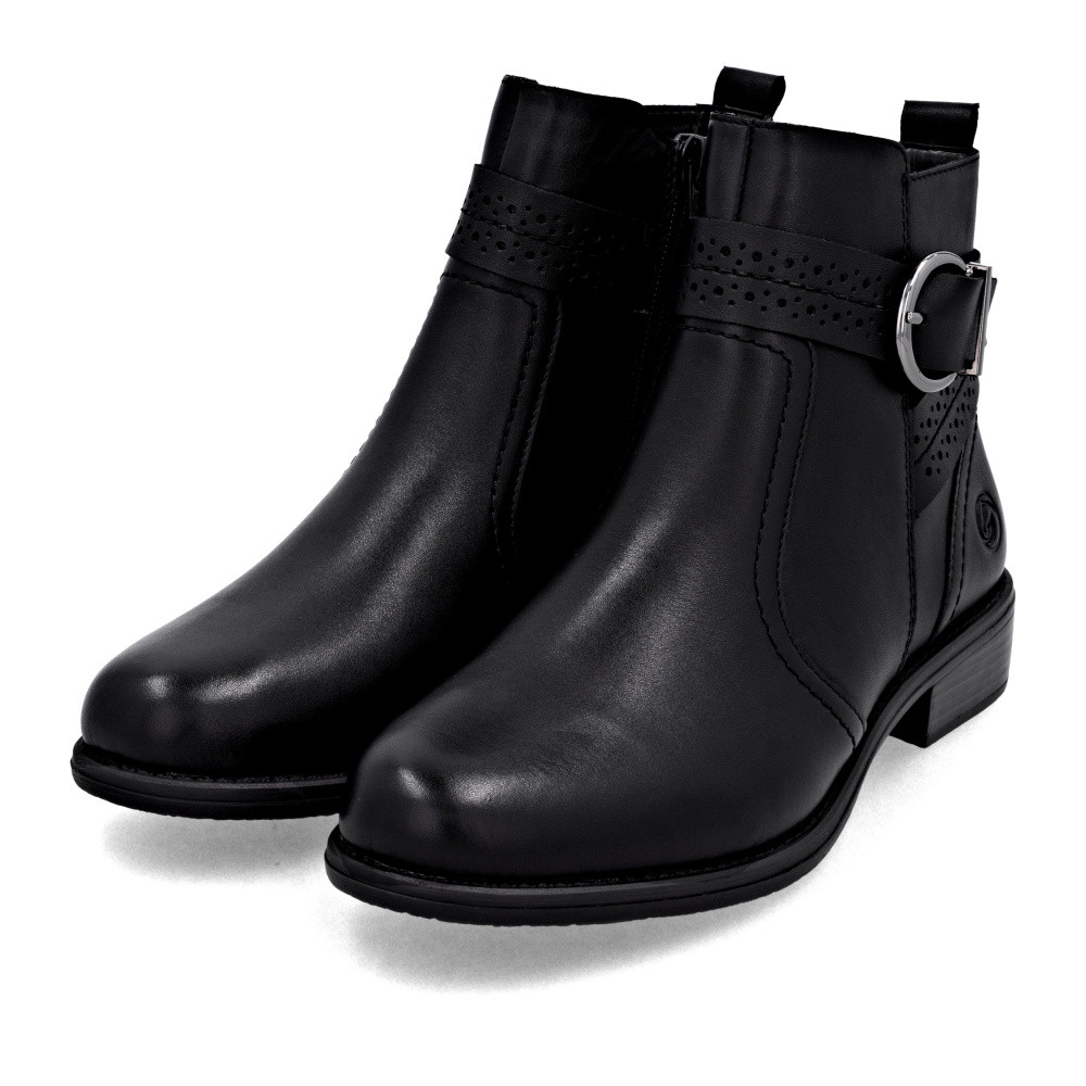 detail Dámská kotníková obuv REMONTE D0F81-00 černá W5