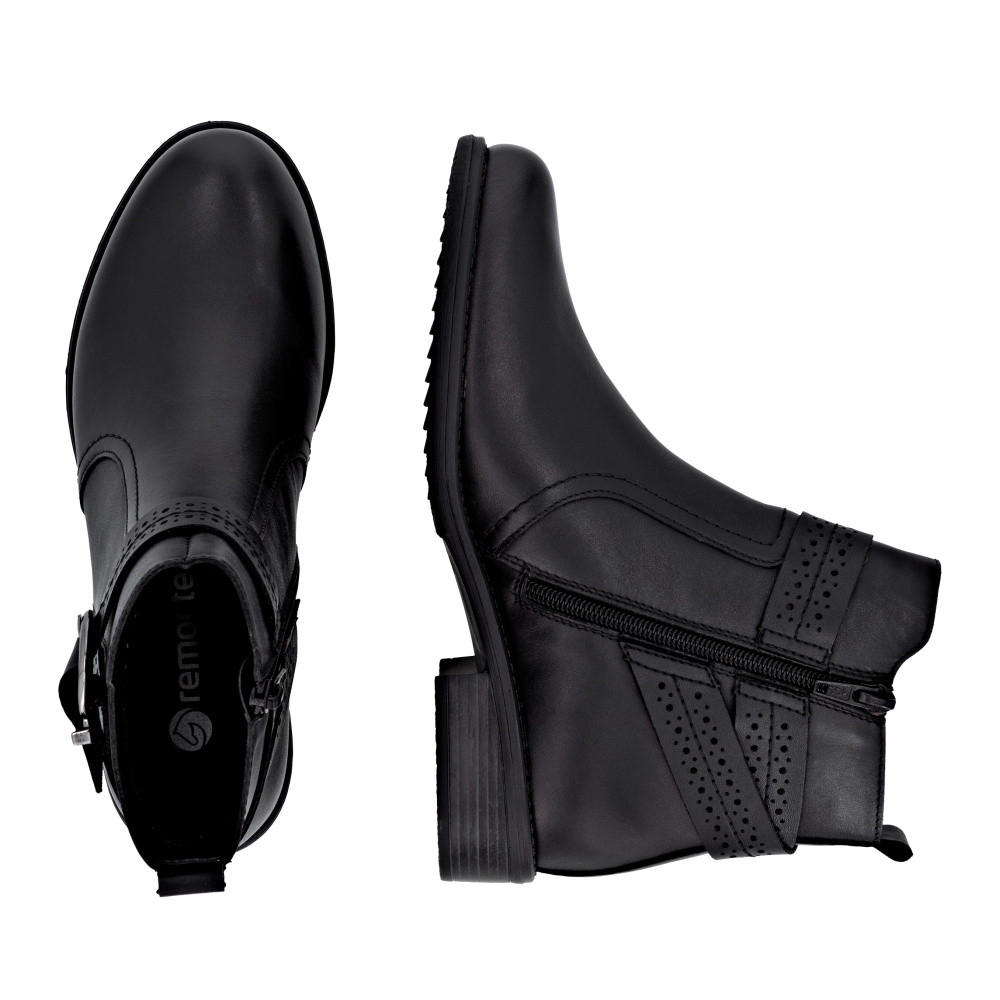 detail Dámská kotníková obuv REMONTE D0F81-00 černá W5