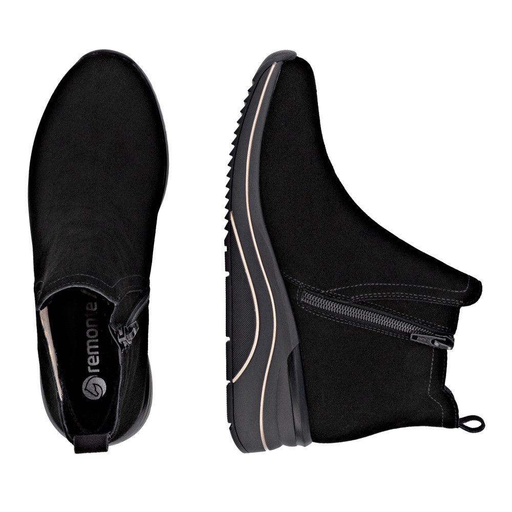 detail Dámská kotníková obuv REMONTE D0T75-04 černá W5