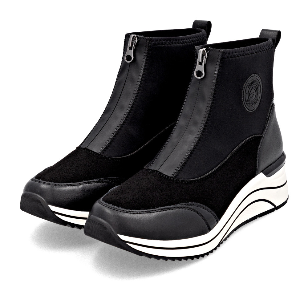 detail Dámská kotníková obuv REMONTE D0T78-02 černá W5