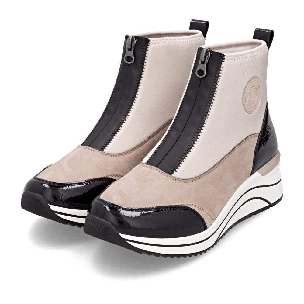 detail Dámská kotníková obuv REMONTE D0T78-60 béžová W5