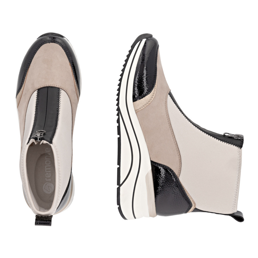 detail Dámská kotníková obuv REMONTE D0T78-60 béžová W5