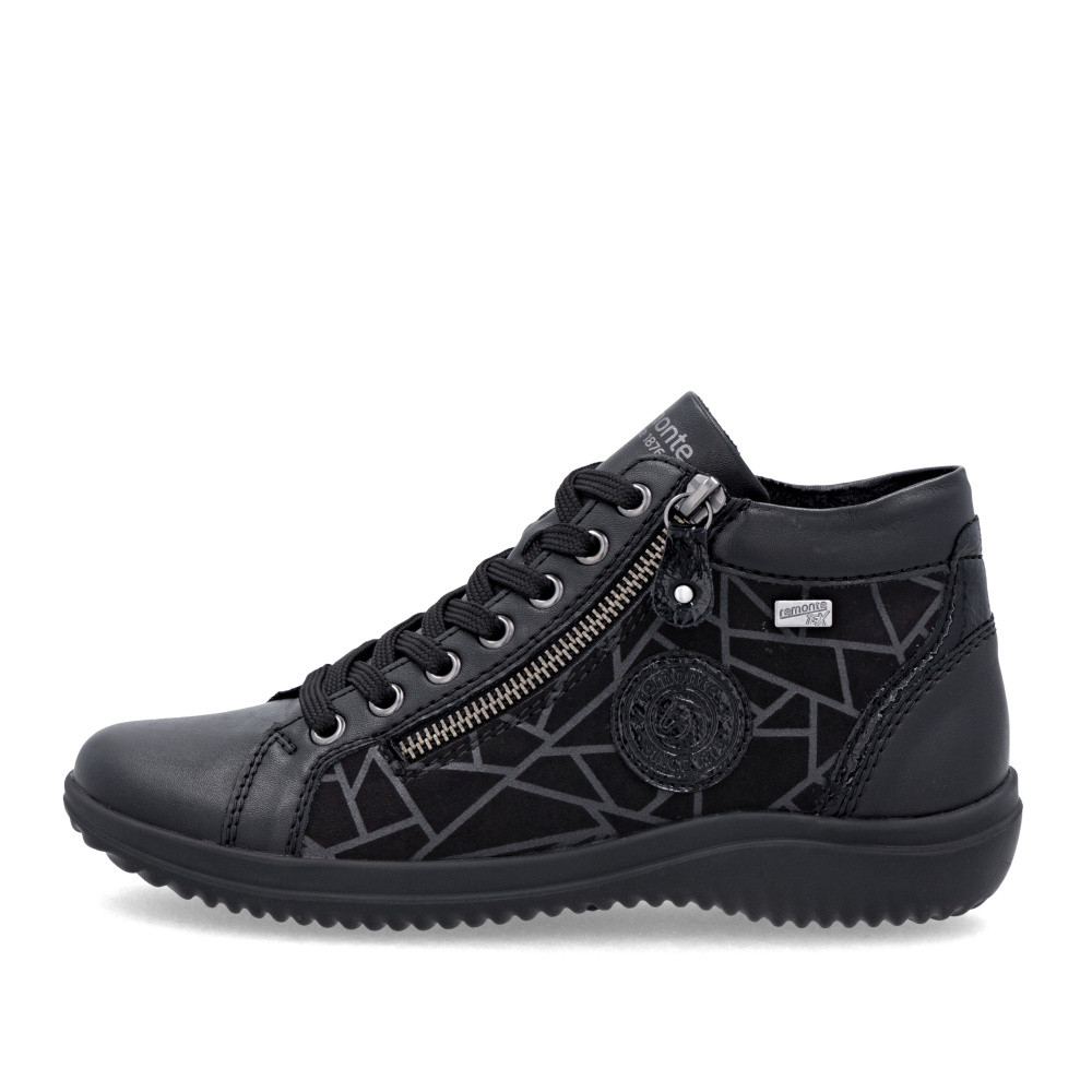 detail Dámská kotníková obuv REMONTE D1E72-00 černá W5