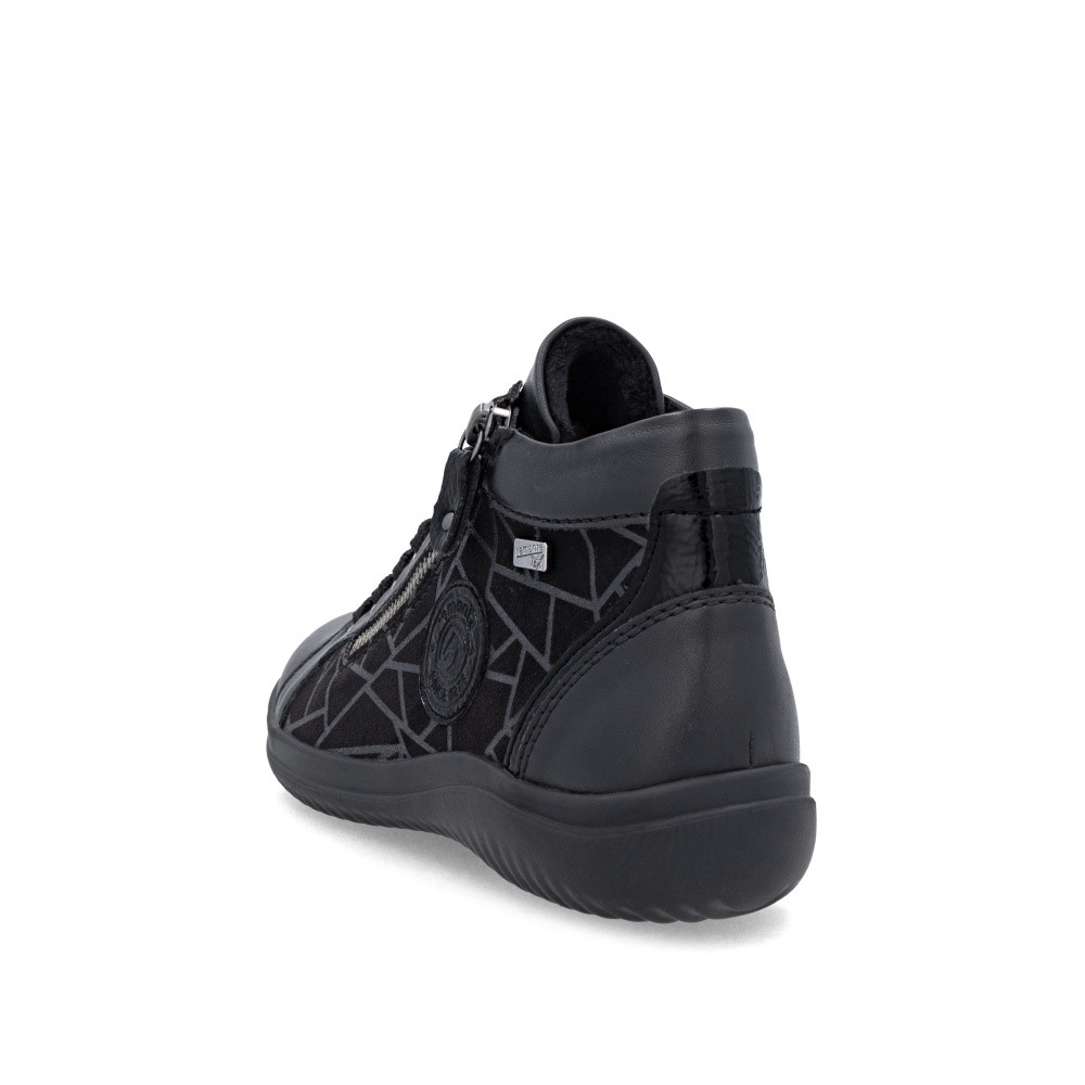 detail Dámská kotníková obuv REMONTE D1E72-00 černá W5