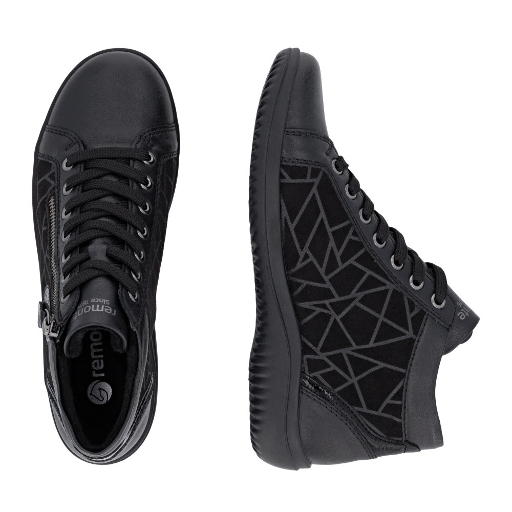 detail Dámská kotníková obuv REMONTE D1E72-00 černá W5