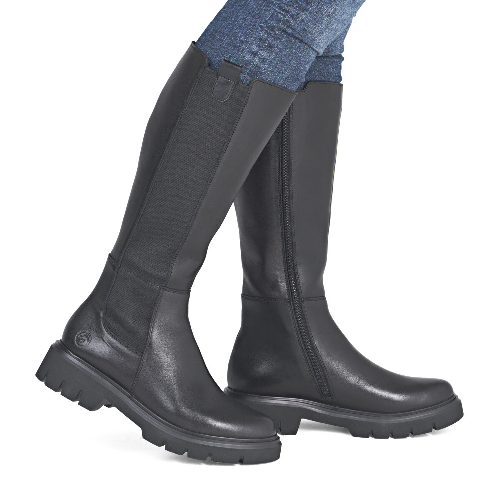 detail Dámské kozačky REMONTE D1W80-00 černá W5