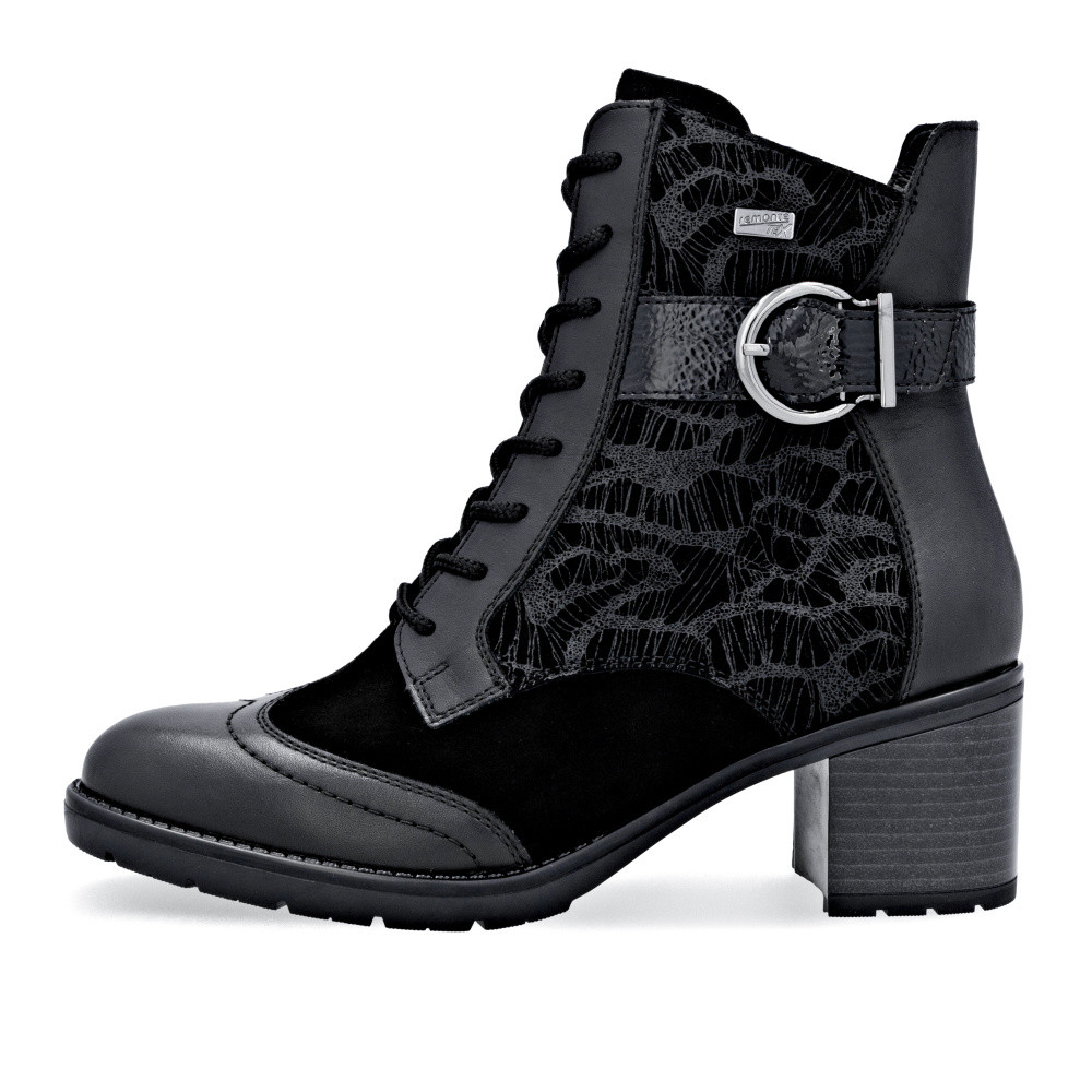 detail Dámská kotníková obuv REMONTE D2A77-02 černá W5