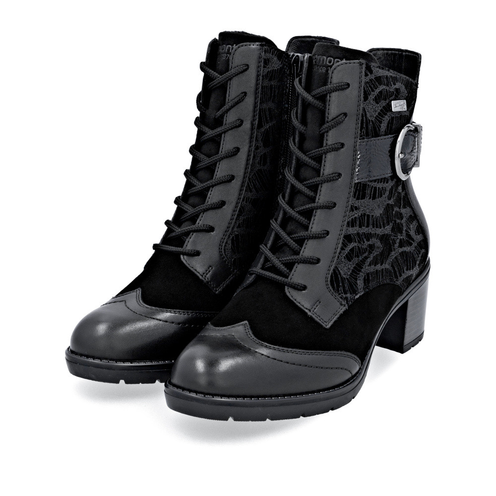 detail Dámská kotníková obuv REMONTE D2A77-02 černá W5