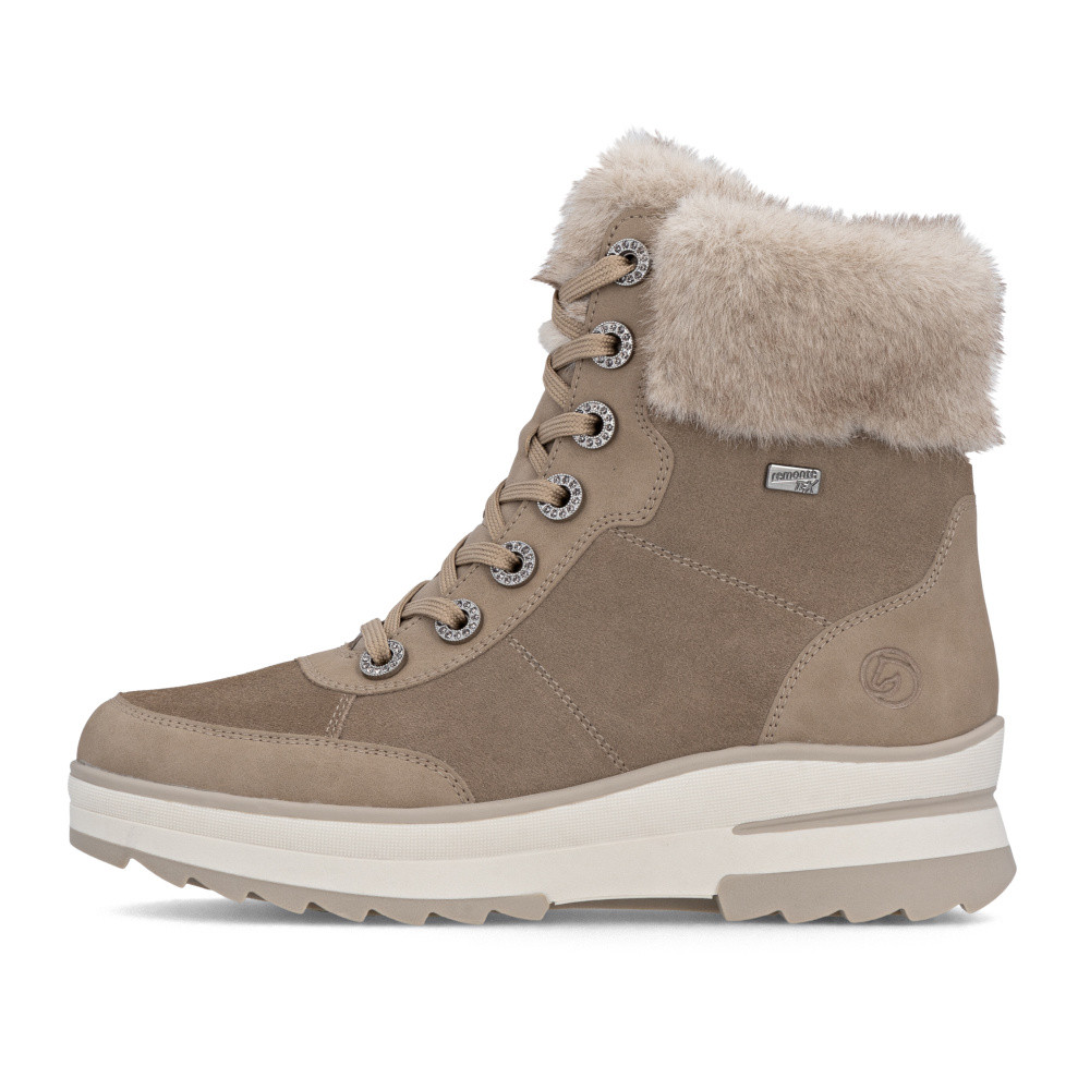 detail Dámská kotníková obuv REMONTE D2B75-64 béžová W5