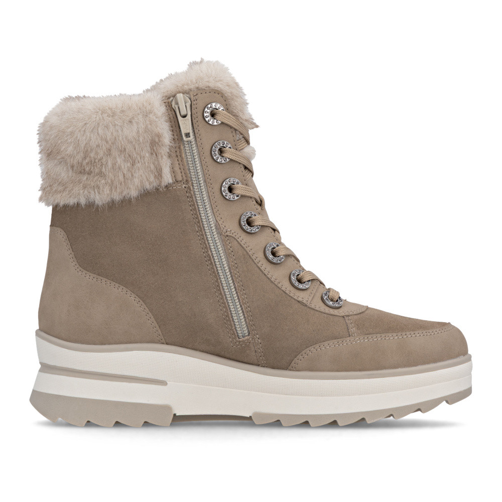 detail Dámská kotníková obuv REMONTE D2B75-64 béžová W5