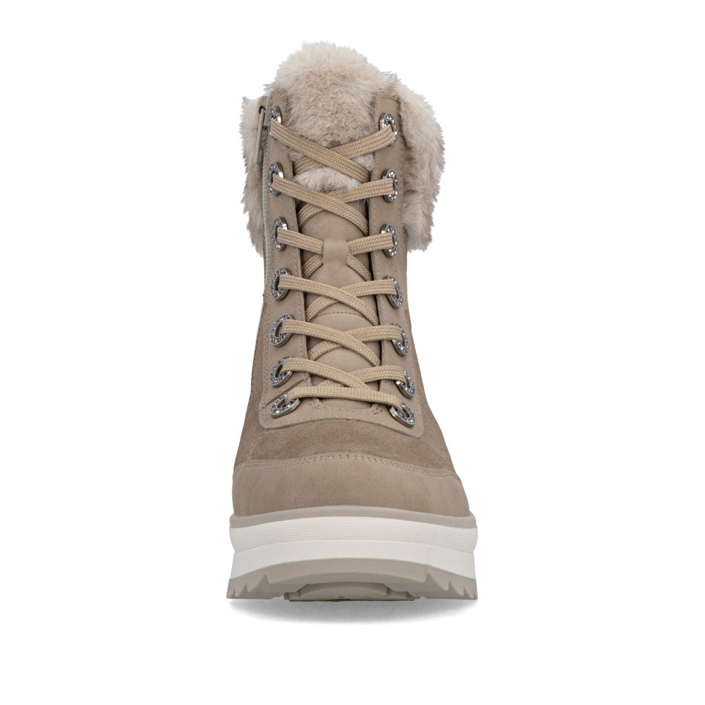 detail Dámská kotníková obuv REMONTE D2B75-64 béžová W5