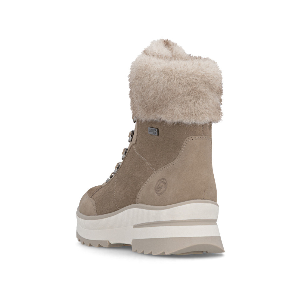 detail Dámská kotníková obuv REMONTE D2B75-64 béžová W5