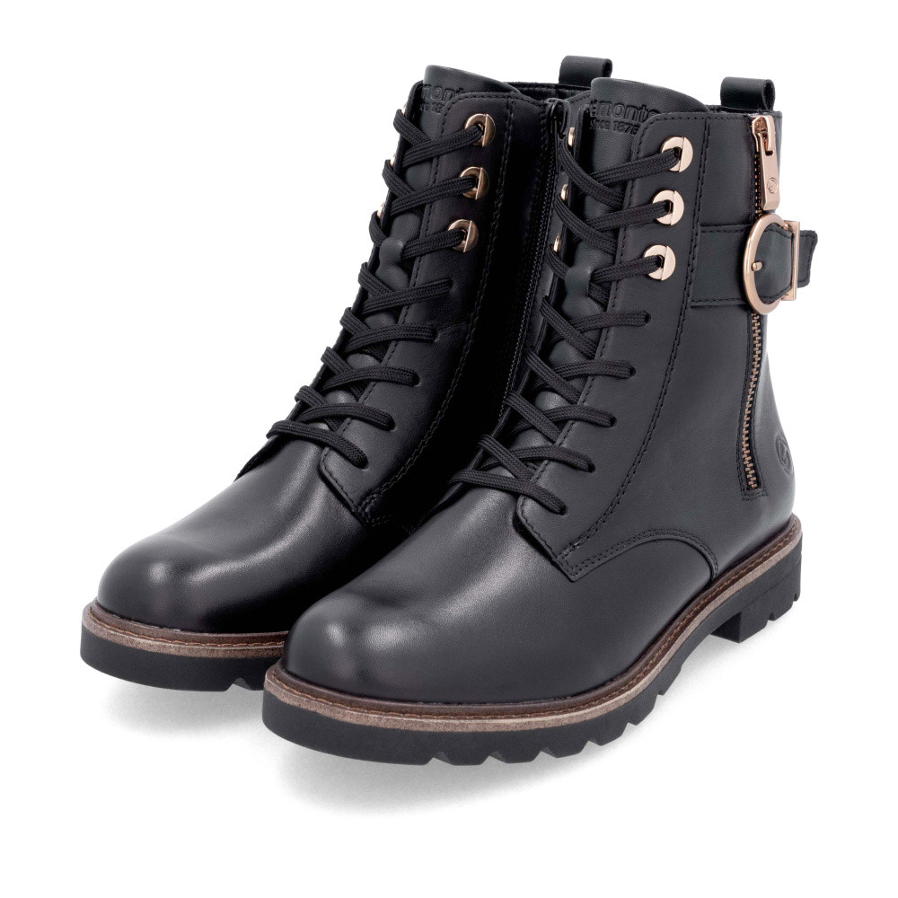 detail Dámská kotníková obuv REMONTE D2Q72-00 černá W5