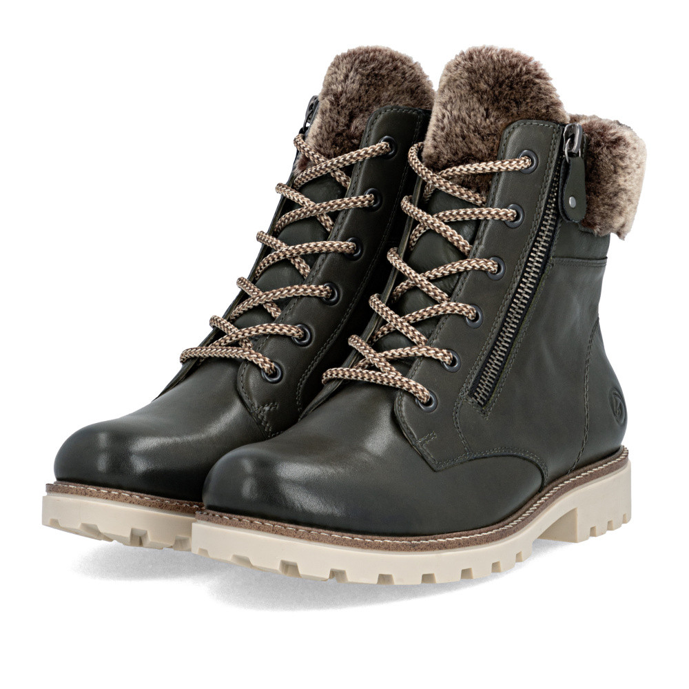 detail Dámská kotníková obuv REMONTE D8463-52 zelená W5