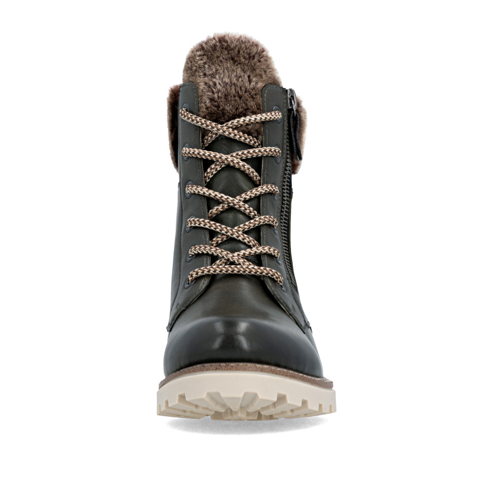 detail Dámská kotníková obuv REMONTE D8463-52 zelená W5