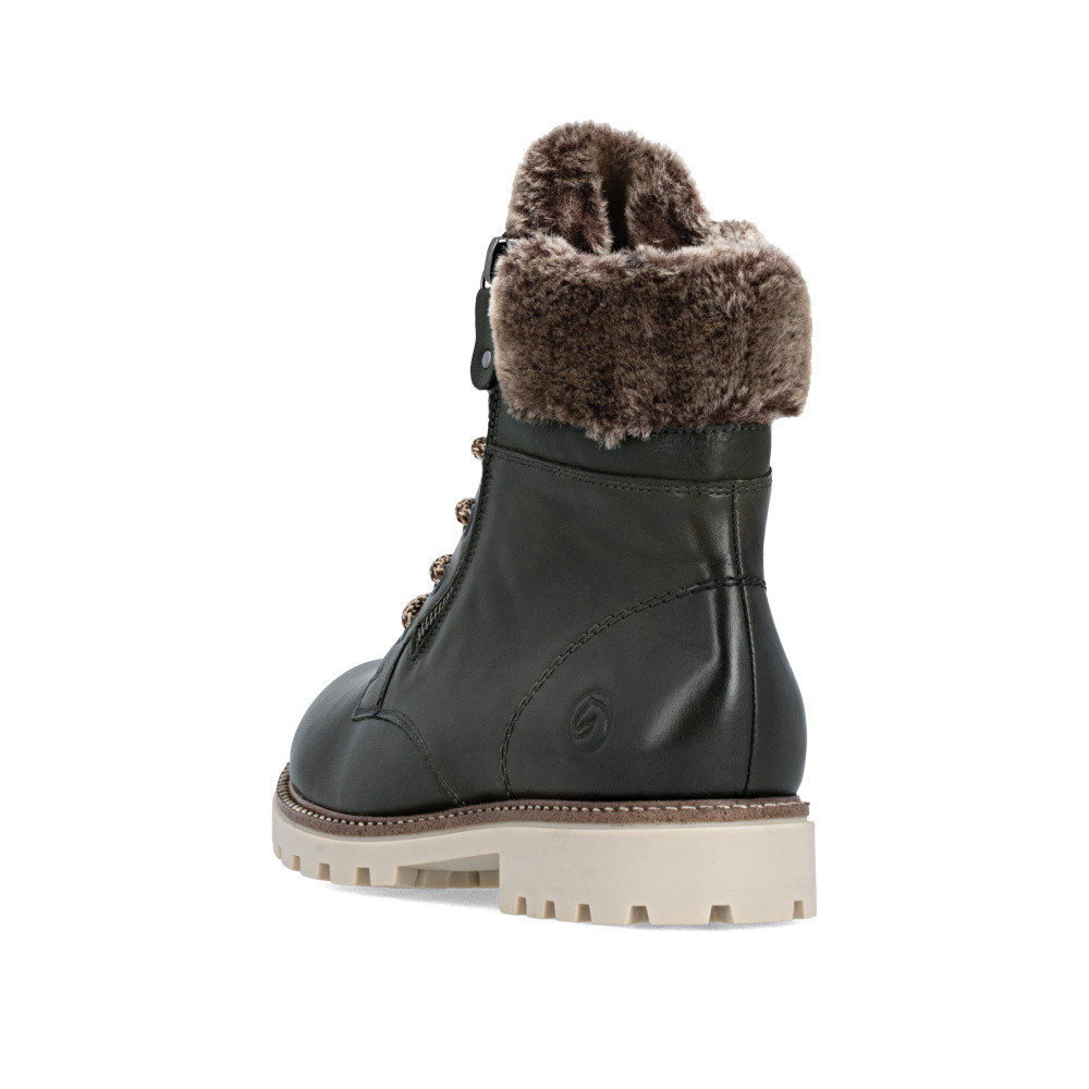 detail Dámská kotníková obuv REMONTE D8463-52 zelená W5