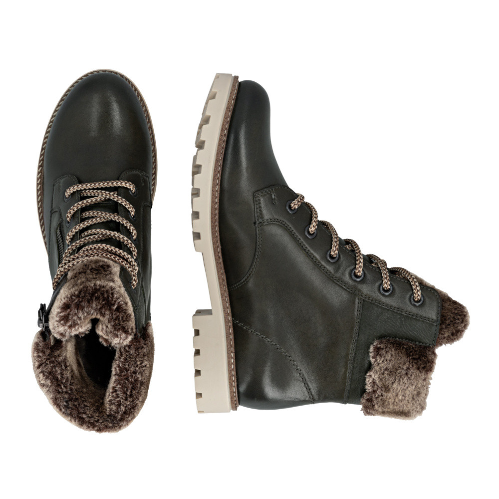 detail Dámská kotníková obuv REMONTE D8463-52 zelená W5