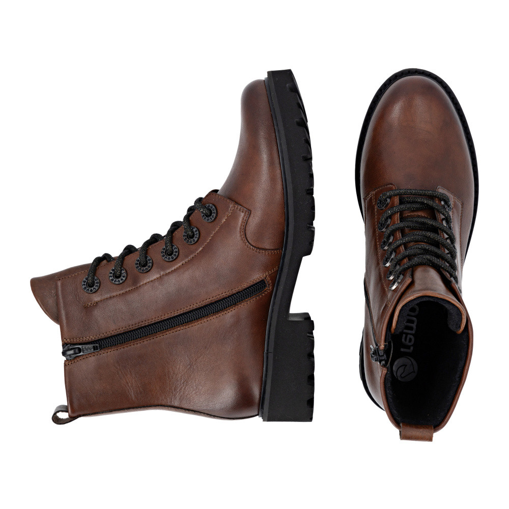 detail Dámská kotníková obuv REMONTE D8653-22 hnědá W5