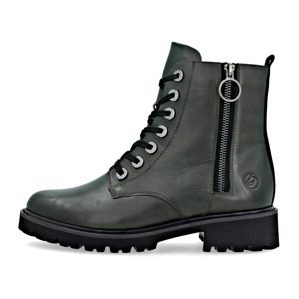 detail Dámská kotníková obuv REMONTE D8671-56 zelená W5