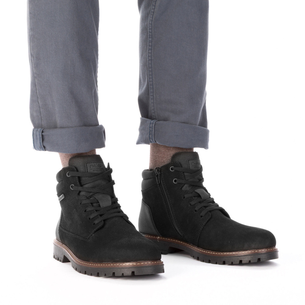 detail Pánská kotníková obuv RIEKER F3621-00 černá W5