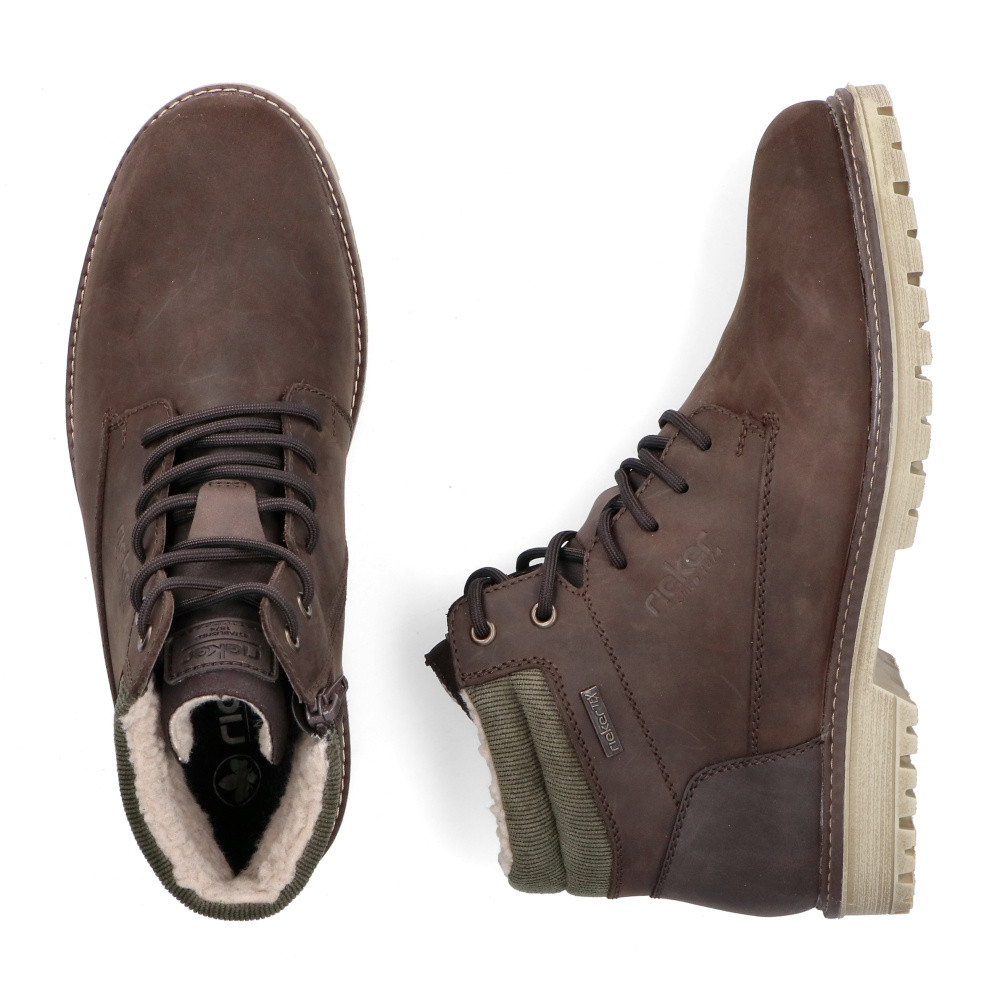 detail Pánská kotníková obuv RIEKER F3621-25 hnědá W5