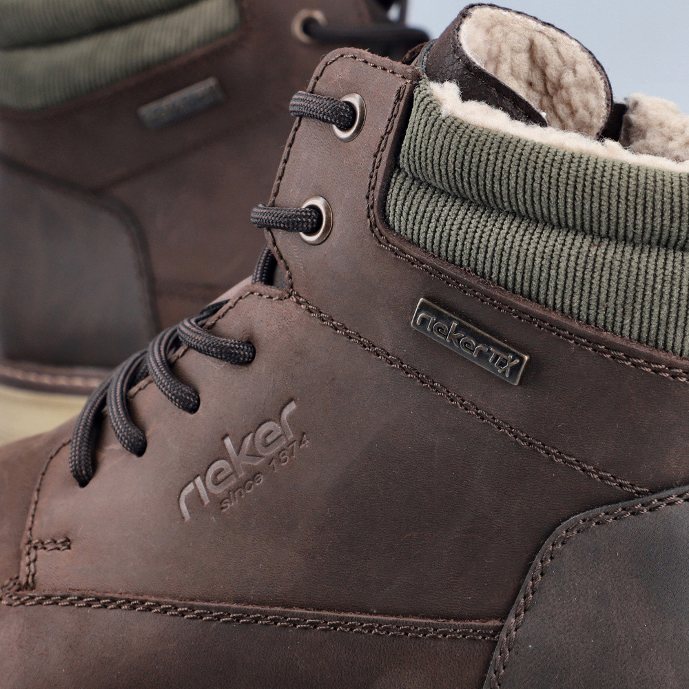 detail Pánská kotníková obuv RIEKER F3621-25 hnědá W5