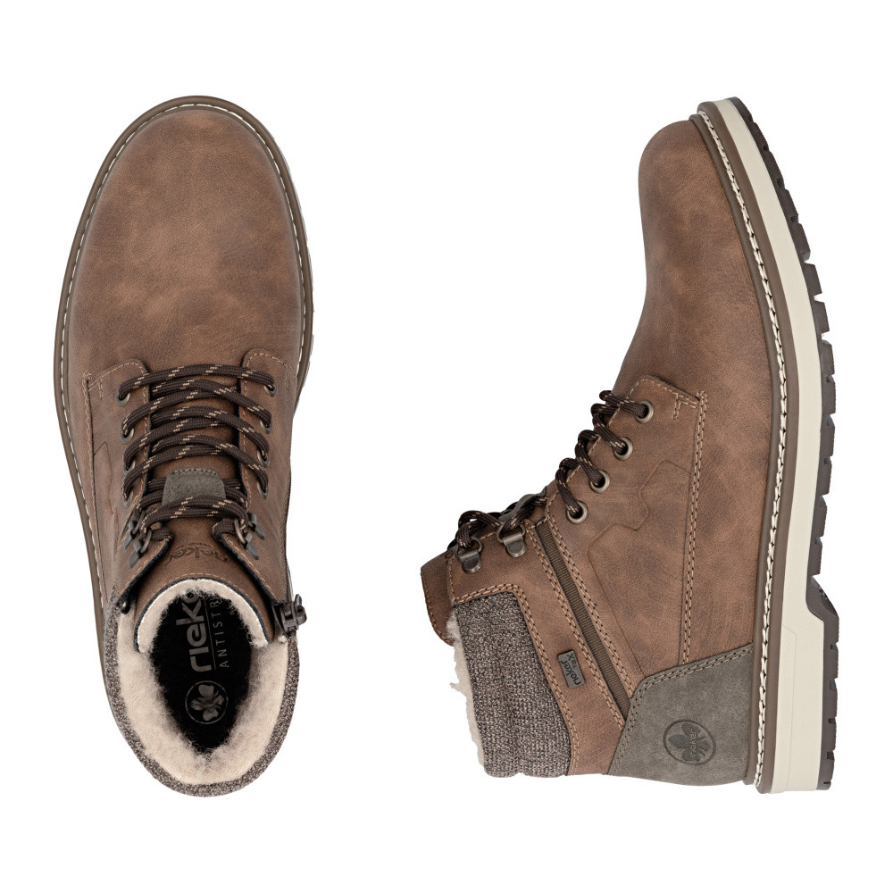 detail Pánská kotníková obuv RIEKER F3811-24 hnědá W5