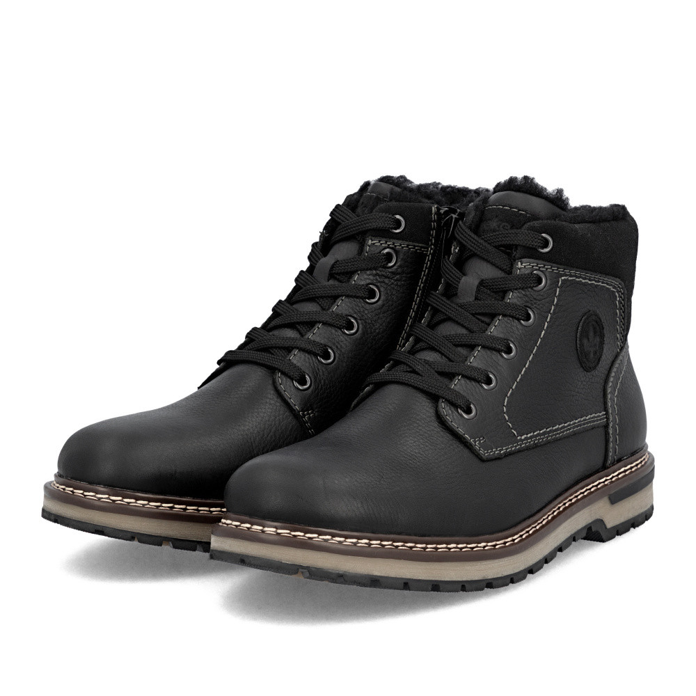 detail Pánská kotníková obuv RIEKER F3842-00 černá W5