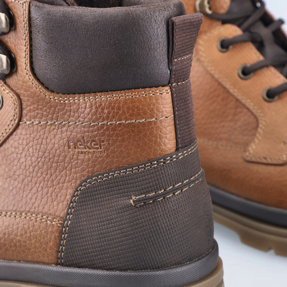 detail Pánská kotníková obuv RIEKER F7041-22 hnědá W5