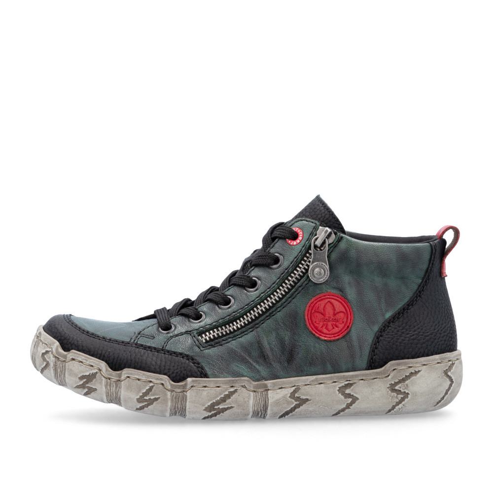 detail Dámská kotníková obuv RIEKER L0306-54 zelená W5