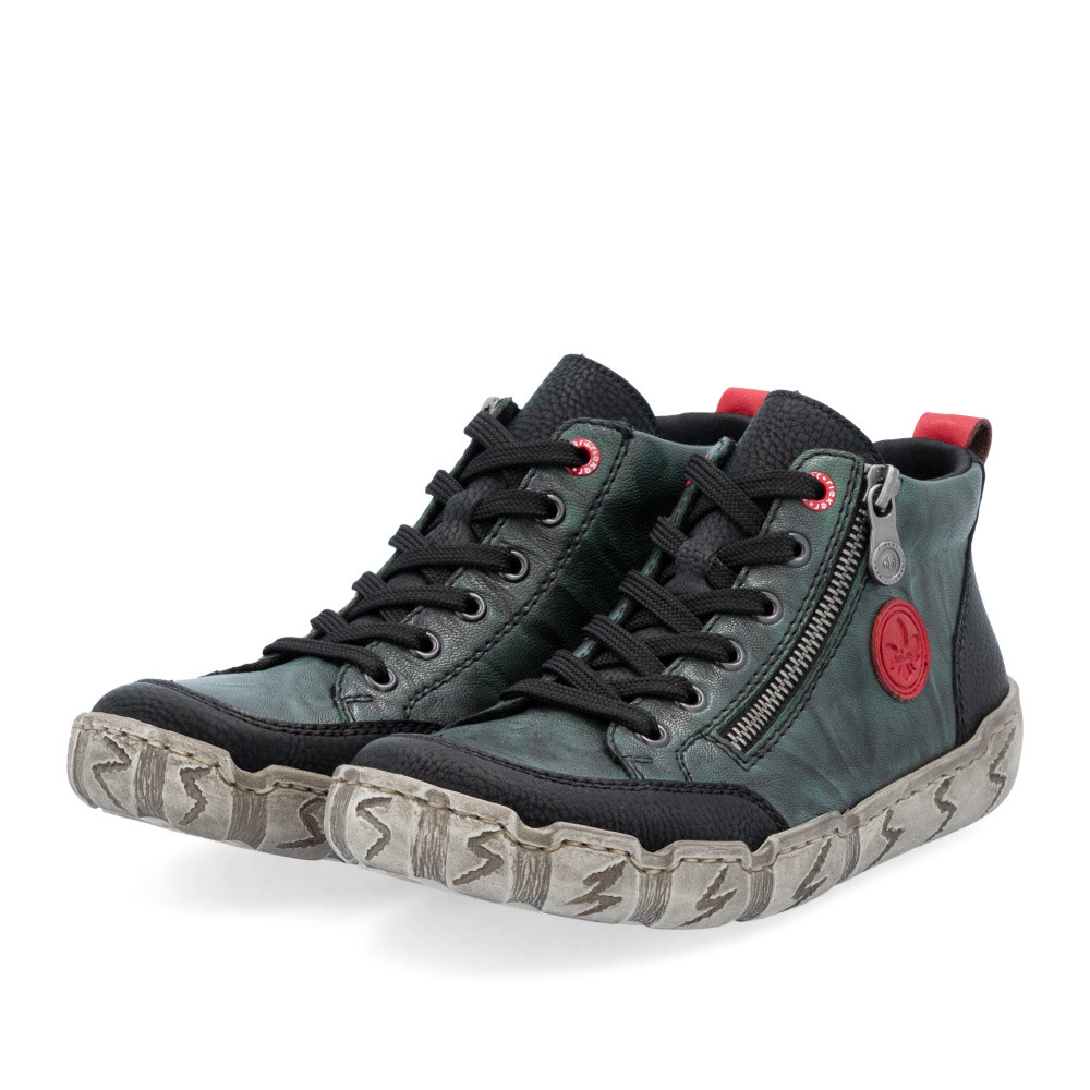 detail Dámská kotníková obuv RIEKER L0306-54 zelená W5