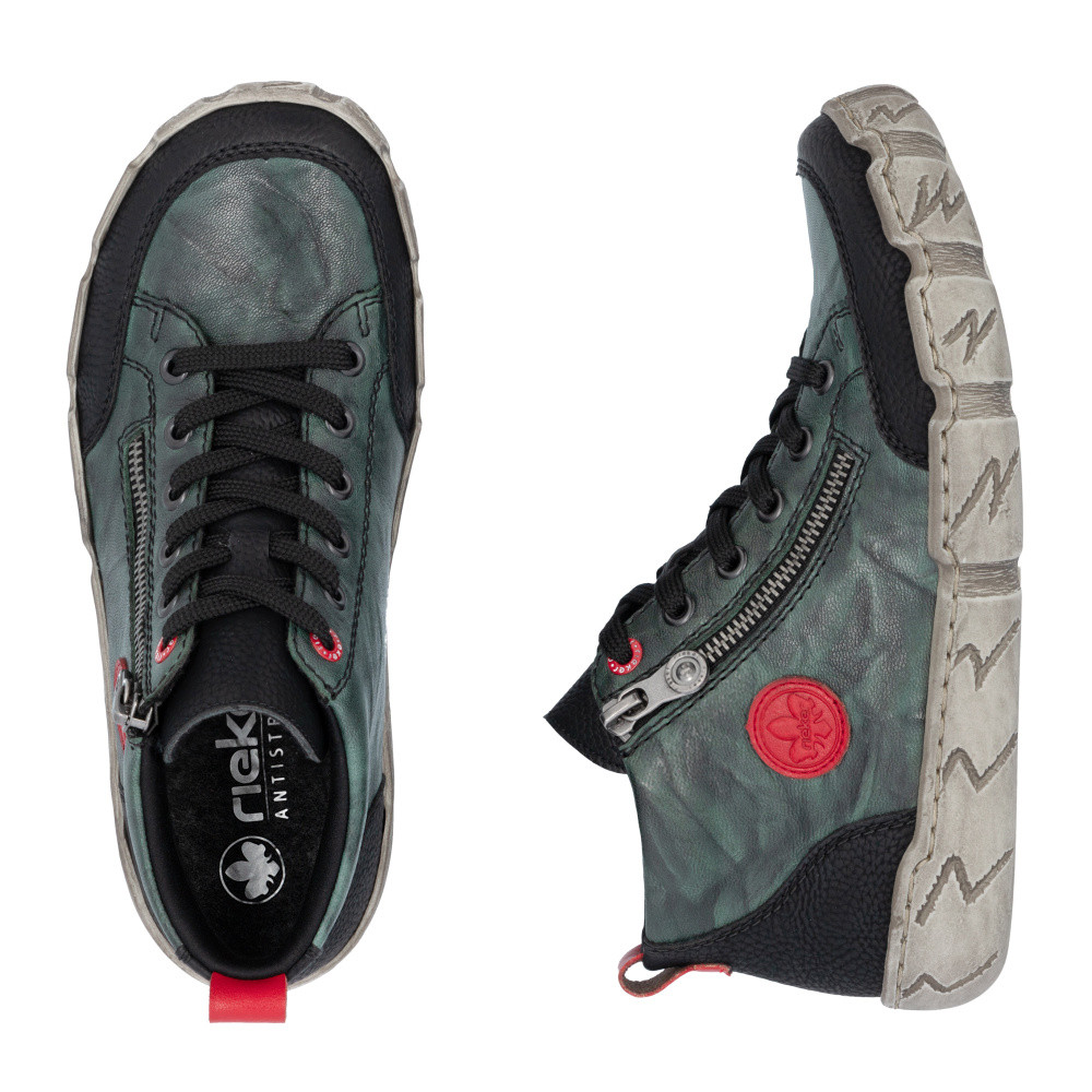 detail Dámská kotníková obuv RIEKER L0306-54 zelená W5