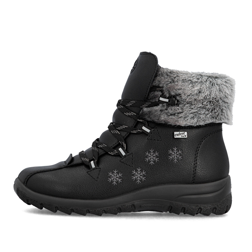 detail Dámská kotníková obuv RIEKER L7106-00 černá W5