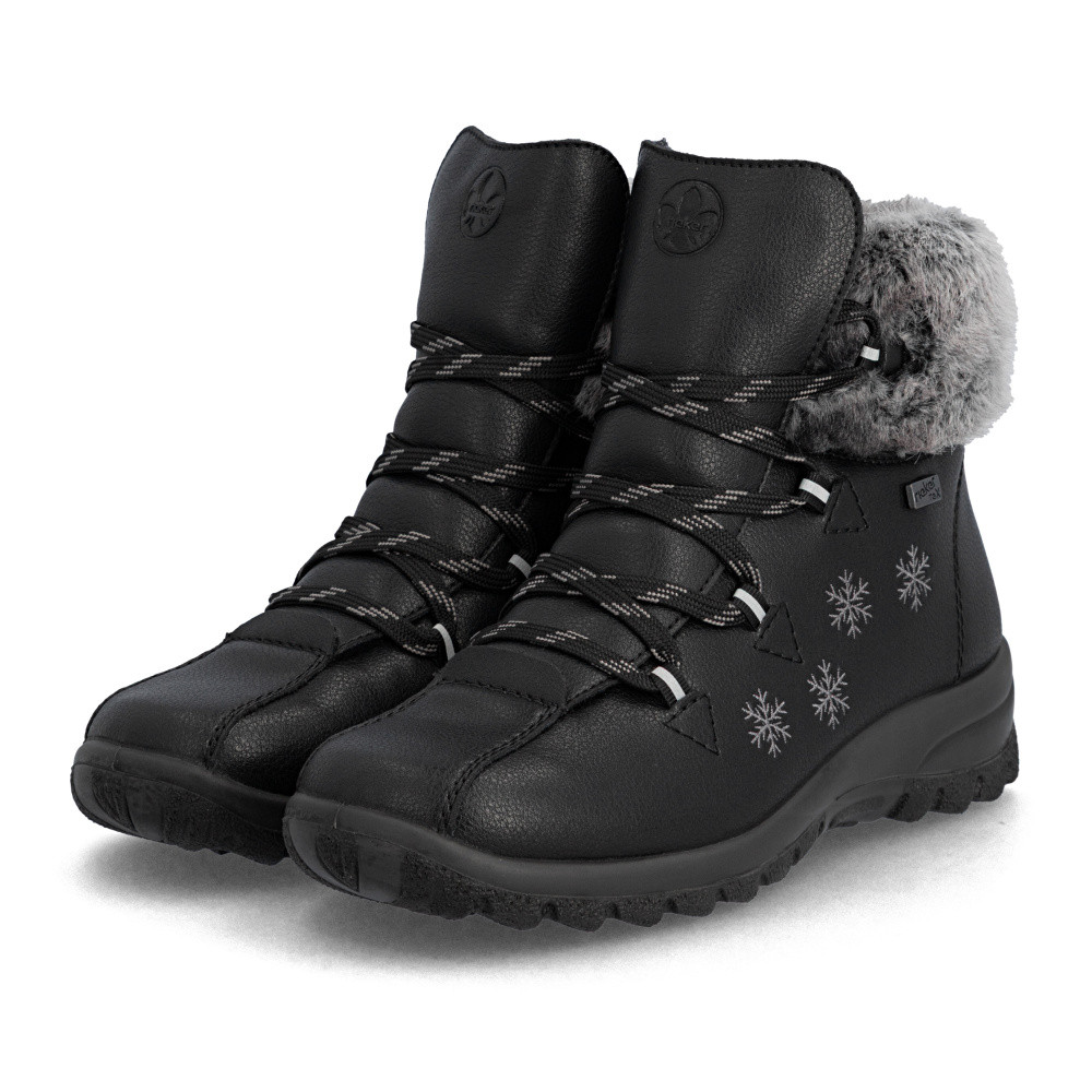 detail Dámská kotníková obuv RIEKER L7106-00 černá W5