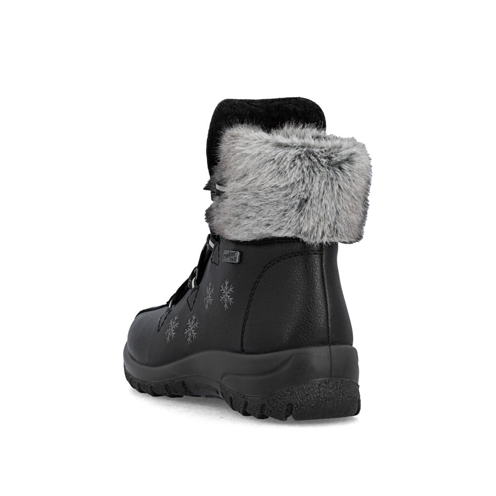 detail Dámská kotníková obuv RIEKER L7106-00 černá W5