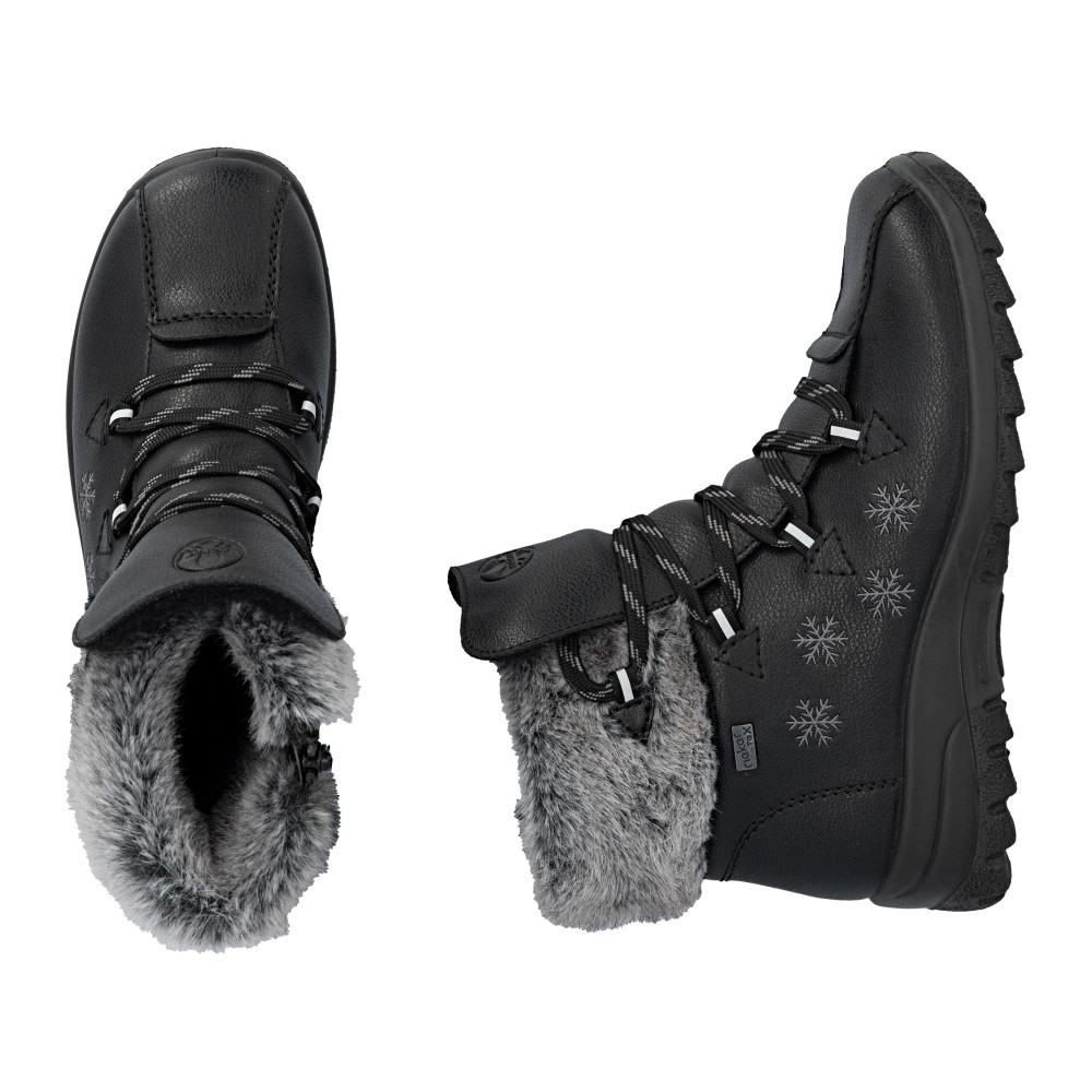 detail Dámská kotníková obuv RIEKER L7106-00 černá W5