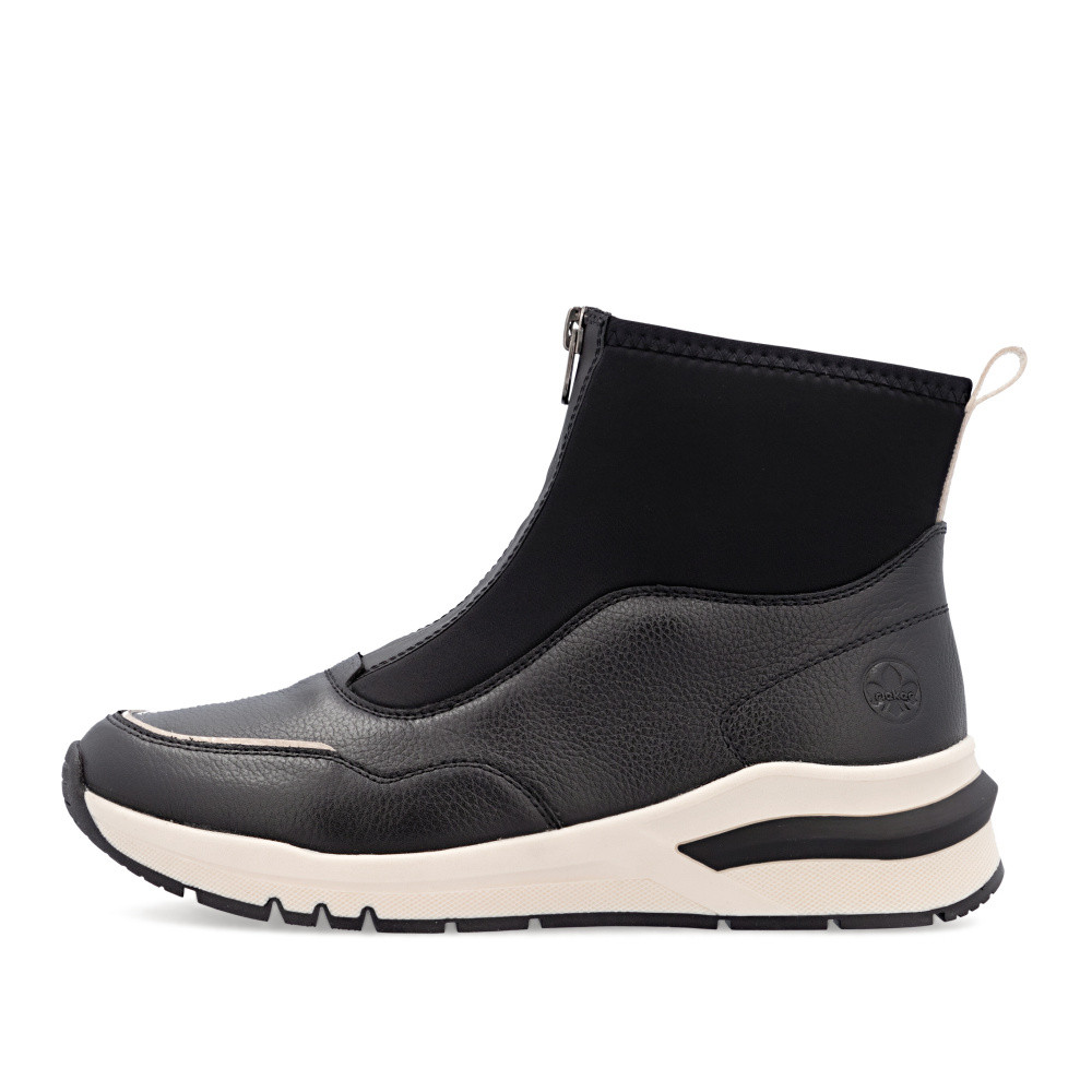 detail Dámská kotníková obuv RIEKER M6663-00 černá W5