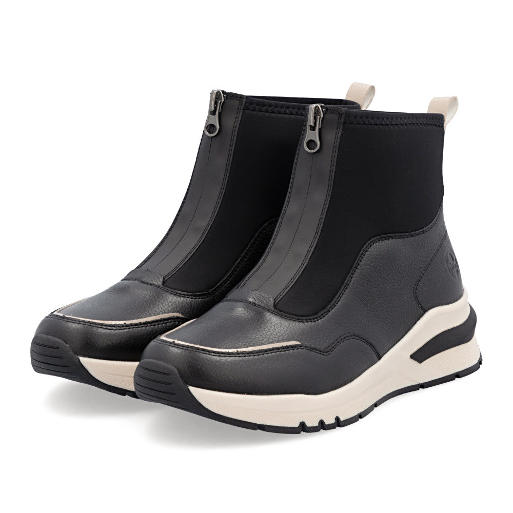 detail Dámská kotníková obuv RIEKER M6663-00 černá W5