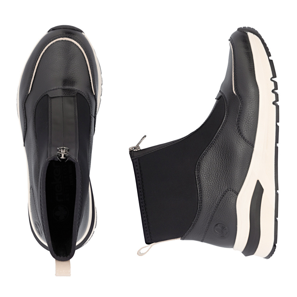 detail Dámská kotníková obuv RIEKER M6663-00 černá W5