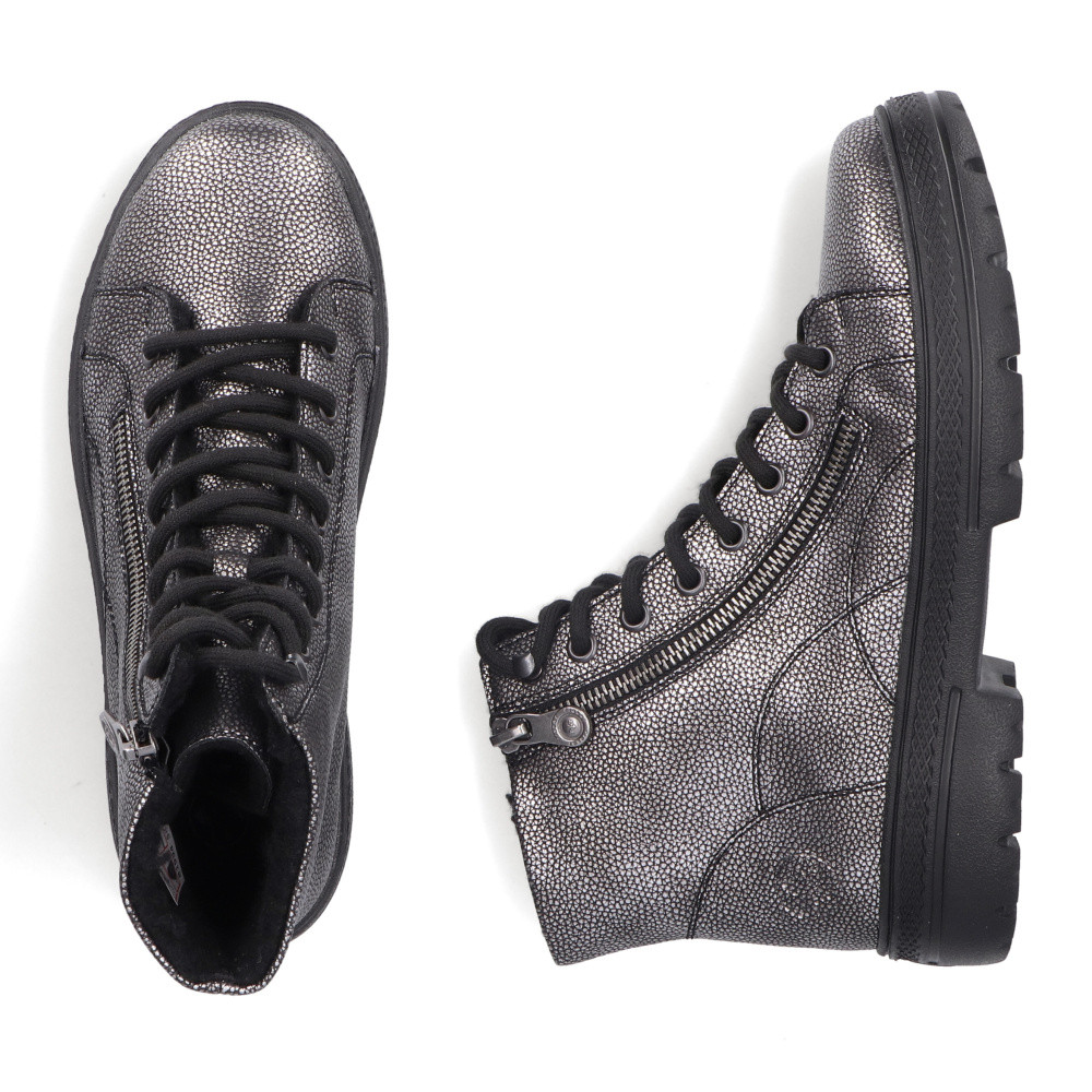 detail Dámská kotníková obuv RIEKER N0031-90 šedá W5