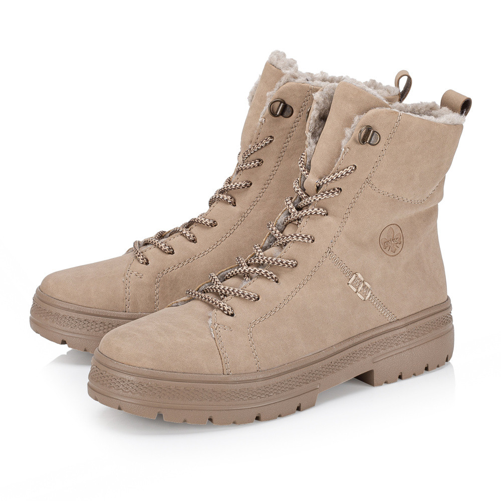 detail Dámská kotníková obuv RIEKER N0036-20 béžová W5