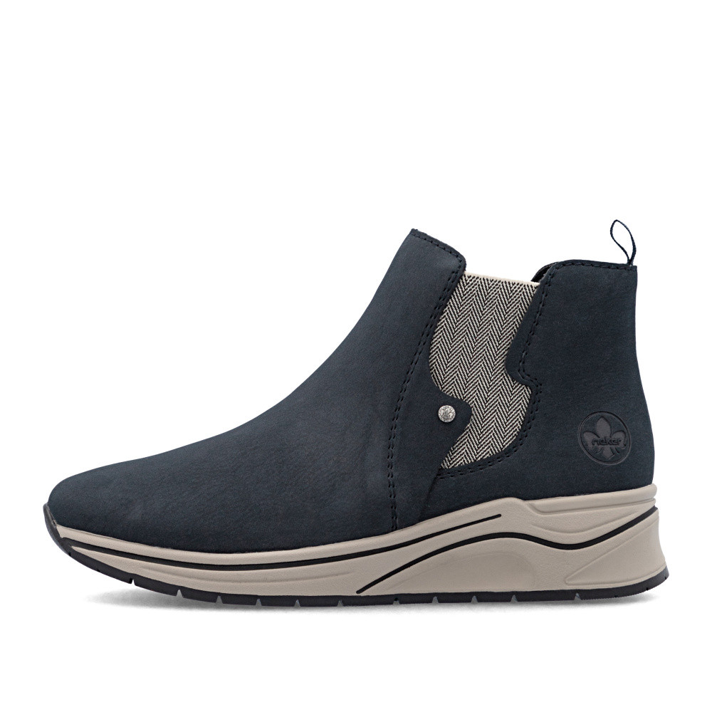 detail Dámská kotníková obuv RIEKER N9561-14 modrá W5